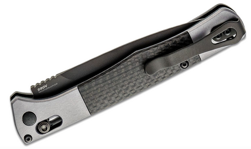  Benchmade 4170BK AUTO Fact Folding Knife 3.95" S90V Black DLC Spear Point Blade, Aluminum Handles with Carbon Fiber Inlays