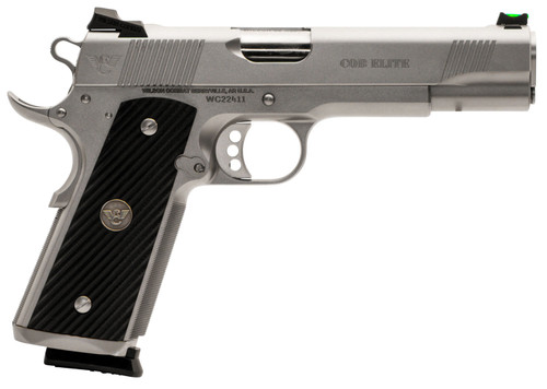   Wilson Combat CQBEFS45SS 1911 CQB Elite 45 ACP 5" 8+1 Stainless Black G10 Diagonal Grip