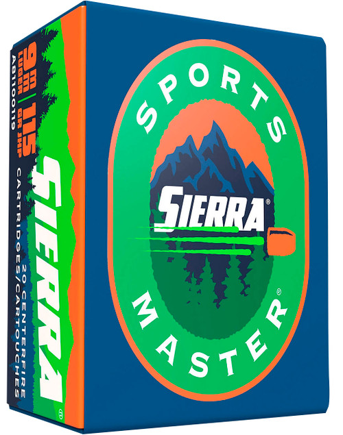 Sierra A812420 Outdoor Master 9mm Luger 124 grain Jacket Hollow Point Sport Master 20 rounds
