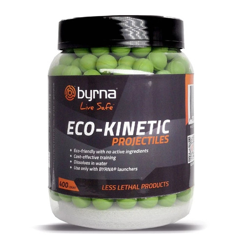 BYRNA ECO-KINETIC ROUND 400PKSP68406Solid Plastic ProjectilesPack of 400Water Soluble