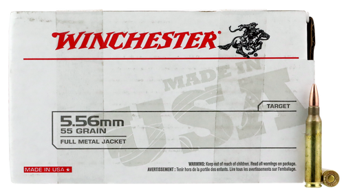 Winchester Ammo USA556L1 USA 5.56 NATO 55 GR Full Metal Jacket (FMJ) 150 rounds total