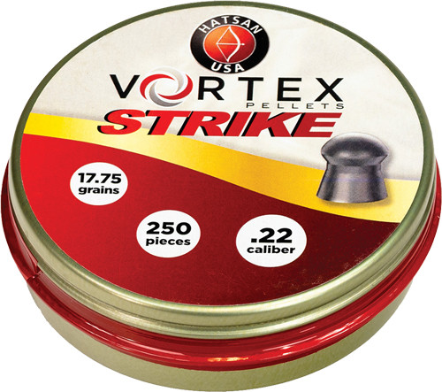 HATSAN VORTEX STRIKE PELLETS .22 17.75GR 250 PER TIN