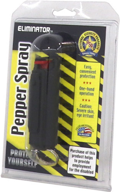 PSP PEPPER SPRAY w/ BLACK HARD CASE W/ KEY RING 1/2 OZ.