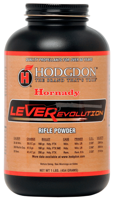 Hodgdon HLR1 LEVERevolution Smokeless Rifle Powder 1 lb