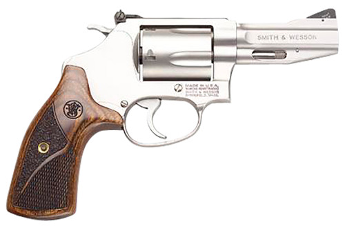 Smith & Wesson 178013 Model 60 Performance Center Pro 357 Mag or 38 S&W Spl +P Stainless Steel 3" Barrel & 5rd Cylinder, Satin Stainless Steel J-Frame, Ergonomic Wood Grip, Internal Lock