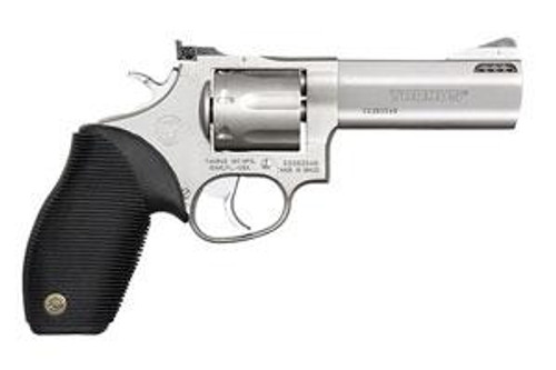   Taurus 2627049 Tracker 627 38 Special +P or 357 Mag Caliber with 4" Barrel, 7rd Capacity Cylinder, Overall Matte Finish Stainless Steel, Black Ribber Grip & Fixed Front Sight