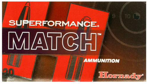 Hornady 80963 Superformance Match 308 Win 168 gr Extremely Low Drag-Match 20 roundss