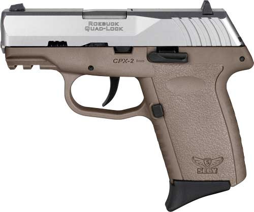 SCCY CPX2-TT PISTOL GEN 3 9MM 10RD SS/FDE W/O SAFETY