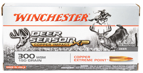 Winchester Ammo X300SDSLF Deer Season XP Copper Impact 300 WSM 150 gr Extreme Point 20 roundss