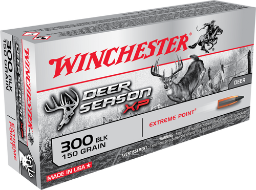 Winchester Ammo X300BLKDS Deer Season XP  300 AAC Blackout 150 GRAIN Extreme Point 20 rounds