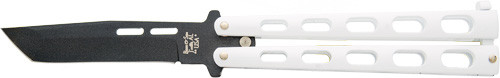 BEAR & SON BUTTERFLY KNIFE 3.58 WHITE TANTO BLADE