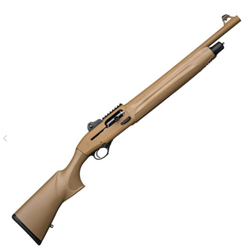 Beretta 1301 Tactical 12 Gauge 3" Semi Automatic Shotgun 18.5" Barrel 4 Rounds Ghost Ring Sights FDE