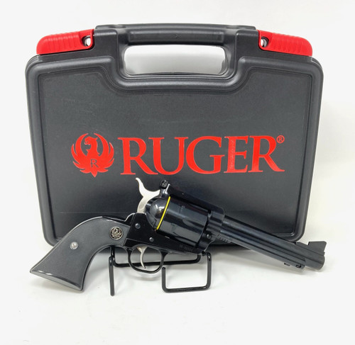 Ruger 0465 Blackhawk 45 Colt (LC) Blued Alloy Steel 5.50" Barrel & 6rd Cylinder, Checkered Black Hard Rubber Grip, Ramp Front/Adjustable Rear Sights