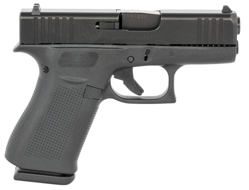 Glock UX4350201 G43X Subcompact 9mm Luger 3.41" Glock Marksman Barrel 10+1, Black Slimline Frame & nDLC Slide, Rough Texture Beavertail Grip, Reversible Mag. Catch, Safe Action Trigger (US Made)