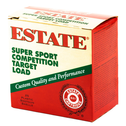 Estate Cartridge 12 Gauge Ammo 1 oz #8 Lead Shot Ammunition - 25 Rounds