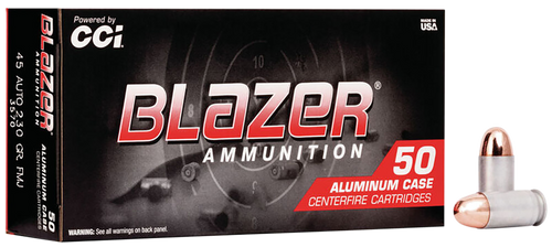 CCI 3570 Blazer  45 ACP 230 GR Full Metal Jacket  50 rounds