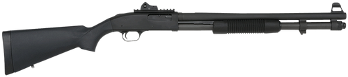 Mossberg 50771 590A1 Tactical SPX 12 Gauge 3" 8+1 20" Parkerized Heavy-Walled Barrel Black Rec with Ghost Ring Rear Sight Black Synthetic Stock Right Hand Includes Bayonet Lug