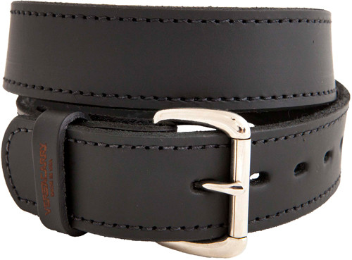 VERSACARRY DOUBLE PLY LEATHER BELT 48X1.5 HEAVY DUTY BLK