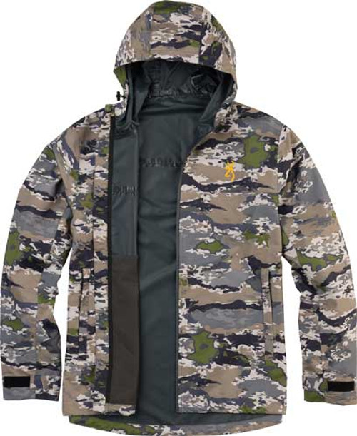 BG KANAWHA RAIN JACKET LARGE OVIX W/HOOD WATERPROOF