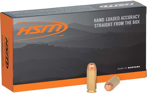 HSM 10MM-8-N 10Mm Automatic Ammunition 200Gr Full Metal Jacketed 50 Rounds