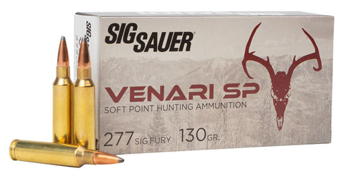 Sig Sauer V277SFSP130-20 277 Sig Fury Rifle Ammo 130gr 20 Rounds 798681670017