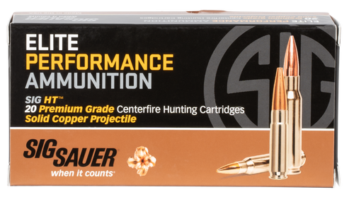 Sig Sauer E65CH120 Elite Hunting  6.5 Creedmoor 120 GR Jacketed Hollow Point (JHP) 20 rounds