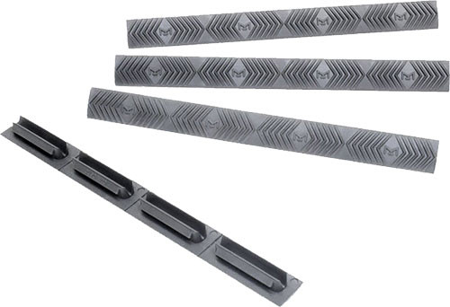 ERGO GRIP RAIL COVER WEDGE LOK M-LOK GREY 4PK