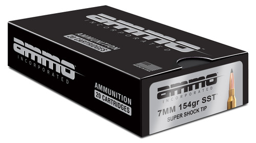 Ammo Inc 7MM154SSTA20 7mm Rem Mag Rifle Ammo 154gr 20 Rounds 818778023653