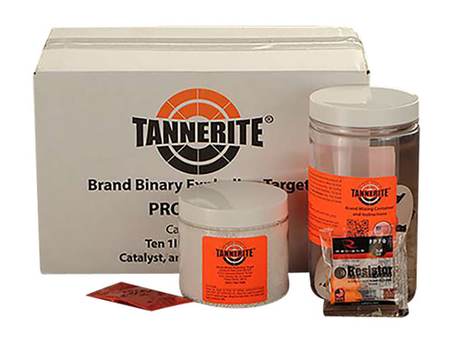 Tannerite 12PK10 1/2 Pound Target  Impact Enhancement Explosion White Vapor Centerfire Rifle Firearm 0.50 lb Includes Catalyst/Mixing Container 10 Targets