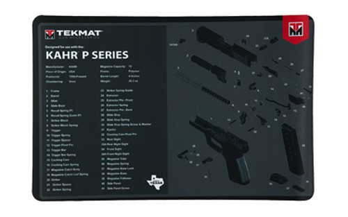 TEKMAT PSTL MAT FOR KAHR P SERIES BK