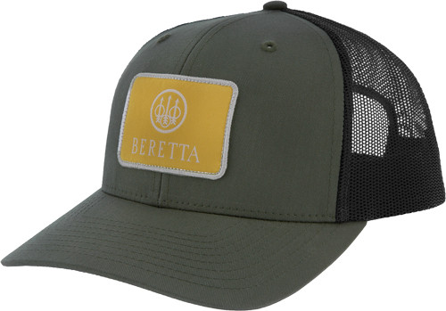 BERETTA CAP FIELD 112 TRUCKER SQUARE PATCH MESH LODEN/GRPHTE