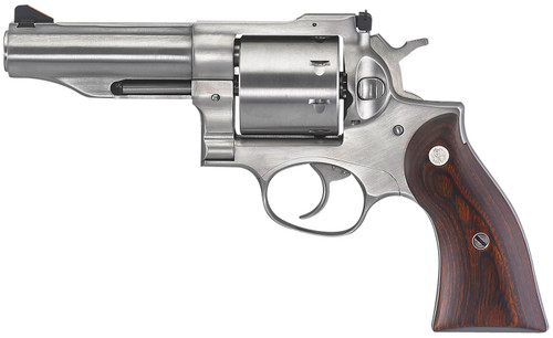 Ruger 5059 Redhawk *MA Compliant 357 Mag 4.20" Barrel 8rd Triple-Locking Cylinder, Satin Stainless Steel, Hardwood Grip, Transfer bar Safety