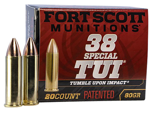 Fort Scott Munitions 38SPL080SCV 38 Special Handgun Ammo 80gr 20 Rounds 758381722126