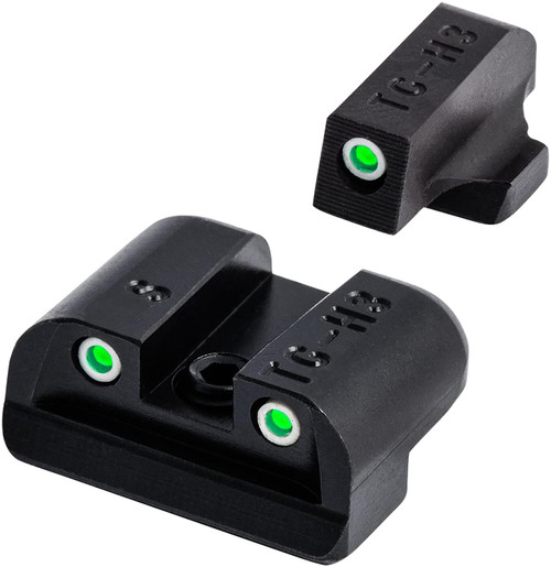 Truglo 3 Dot Set Tritium Square Front/Square-Notch Rear TG231S2 Gun Sight 788130101940