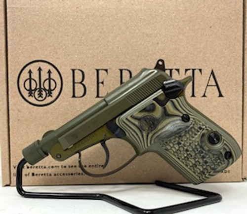 Beretta USA SPEC0695A 21A Bobcat Kale Slushy Compact Compact 22 LR 7+1 2.90" OD Green Barrel, Frame & Serrated Slide, OD Green Textured Grips