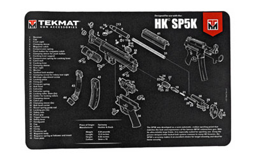 TEKMAT PISTOL MAT H&K SP5K 1