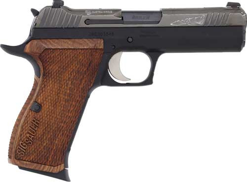 SIG P210 CARRY 9MM 4.1 NIGHT SIGHT ROSEWOOD (3)8RD BLACK