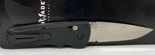Benchmade 5400 Serum AXIS Dual-Action AUTO 3.47" Satin Plain Blade, G10 Handles