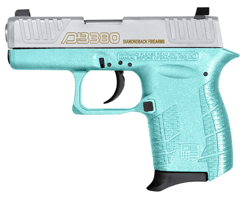 Diamondback DB0100E092 DB380 Gen4 Micro-Compact Frame 380 ACP 6+1 2.80" Stainless Steel Barrel Nickel Boron Serrated Stainless Steel Slide Mint Polymer Frame With Beavertail & Grip