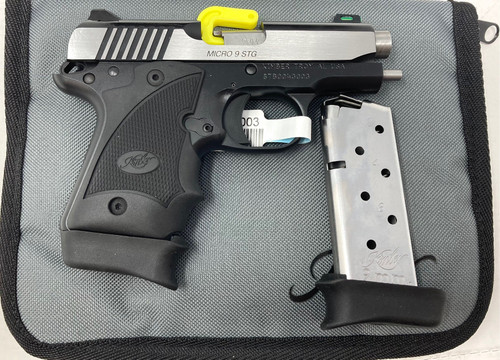  Kimber Micro 9 STG Black / Stainless 9mm 3.1" Barrel 7-Rounds