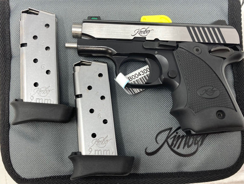  Kimber Micro 9 STG Black / Stainless 9mm 3.1" Barrel 7-Rounds