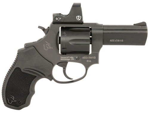 Taurus 2856P31R 856 T.O.R.O. 38 Special 6 Shot 3 Black Stainless Steel Optic Ready Frame Rubber Grip Riton Red Dot