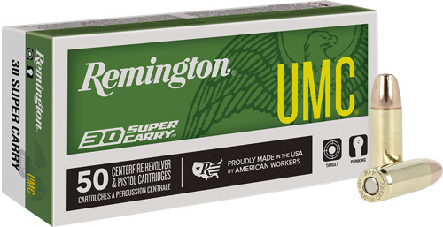 Remington R20015 30 Super Carry Ammunition 100Gr Full Metal Jacketed 50 Rounds