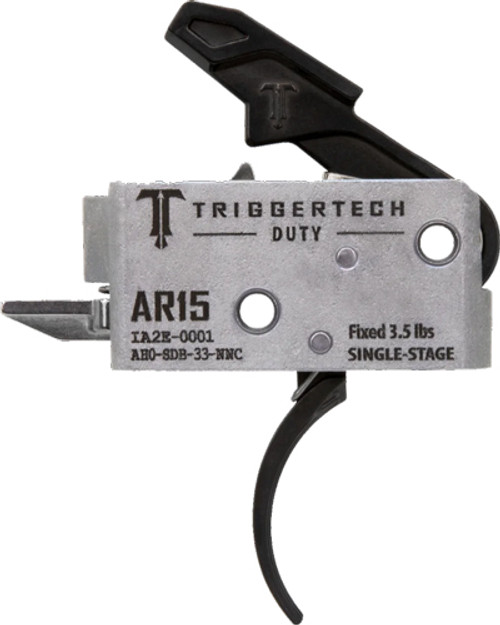 TRIGGERTECH AR-15 SINGLE STAGE BLACK DUTY CURVED