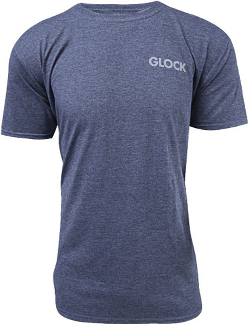 GLOCK OEM HEATHERED NAVY PISTOL FLAG T-SHIRT LARGE 7284