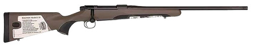 Mauser M18S65CT M18 Savanna 6.5 Creedmoor Caliber with 5+1 Capacity 22 Threaded Barrel Black Metal Finish & Brown Fixed Stock Right Hand (Full Size)