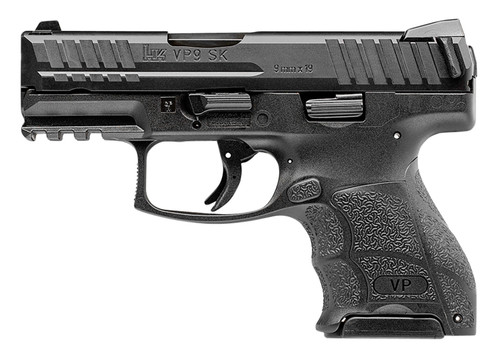 HK 81000296 VP9SK Subcompact 9mm Luger 3.39 10+1 (3) Black Black Steel Slide Black Interchangeable Backstrap Grip Night Sights (Push Button)