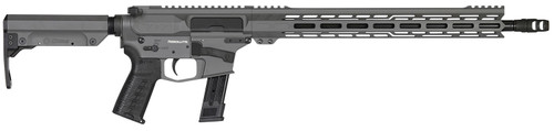 CMMG 92AE6FBTNG Resolute MK17 9mm Luger 16.10 21+1 Tungsten Gray Aluminum Rec Chrome Moly Barrel Black Adjustable RipStock Right Hand