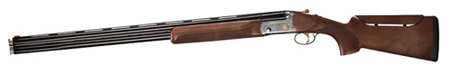 Bettinsoli USA BOSP123022 Omega Sport 12 Gauge Break Open 3 2rd 30 Blued 30 Vent Rib Barrel Stainless Engraved Stainless Receiver Walnut Wood Fixed w/Adj Comb Stock Ambidextrous Hand