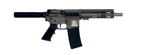 Great Lakes Firearms GL15223SSPTNG AR-15 Pistol 223 Wylde 30+1 7.50 Stainless Barrel Tungsten Rec 7 M-LOK Handguard Buffer Tube (No Brace) Black A2 Grip